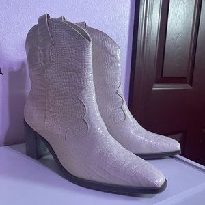 White cowboy boots